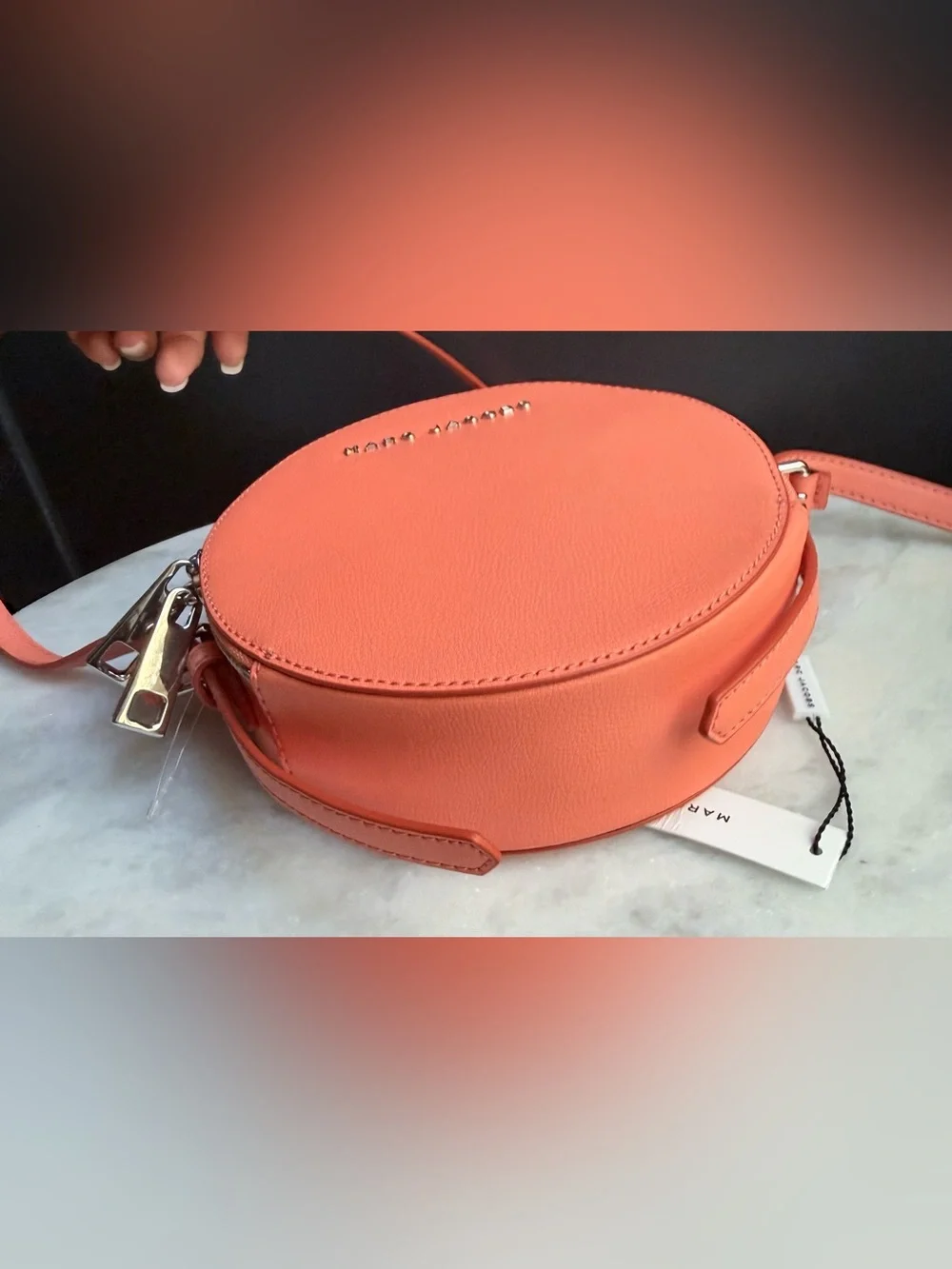 NWT Marc Jacobs The Commuter Circle Crossbody Bag - Coral/Melon